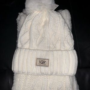 Ugg beanie and scarf